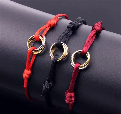 cartier love rope bracelet|cartier trinity silk cord bracelet.